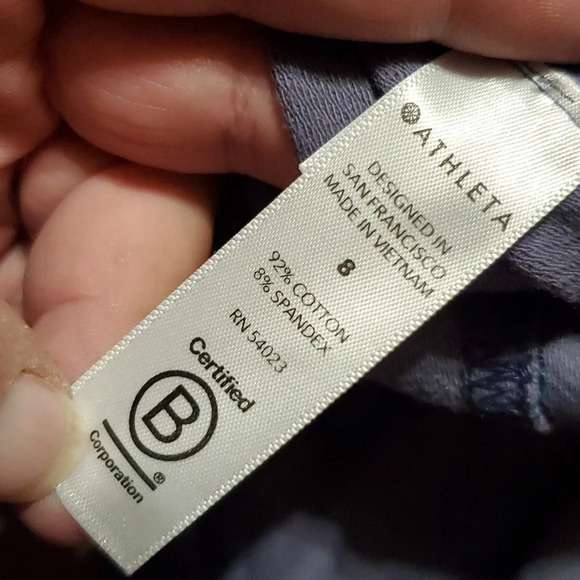 Athleta farallon printed tyedyed blue grey joggers - Picture 6 of 7